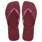 Slim Square Metal Logo Thongs