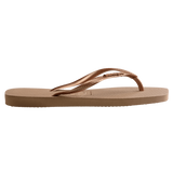 Slim Square Metal Logo Thongs