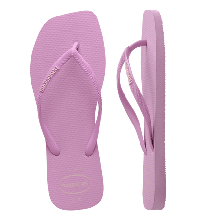 Slim Square Toe Logo Thongs - Havaianas Australia
