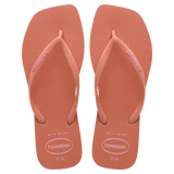 Slim Square Toe Logo Thongs