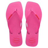 Slim Square Toe Logo Thongs