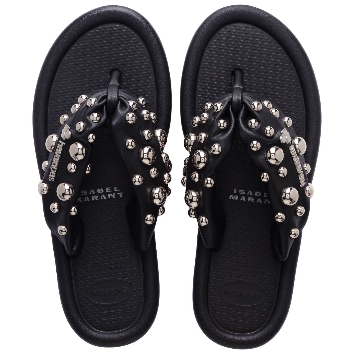Isabel Marant Maxi Puffed Studs Thongs