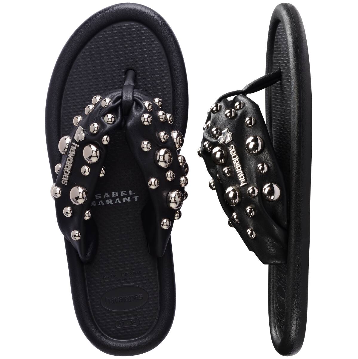 Isabel Marant Maxi Puffed Studs Thongs