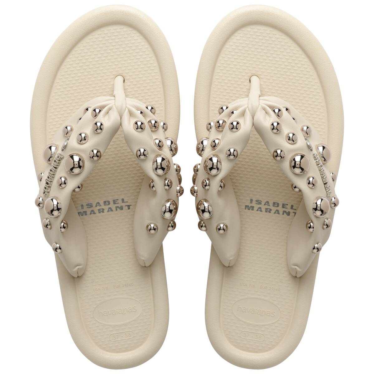 Isabel Marant Maxi Puffed Studs Thongs
