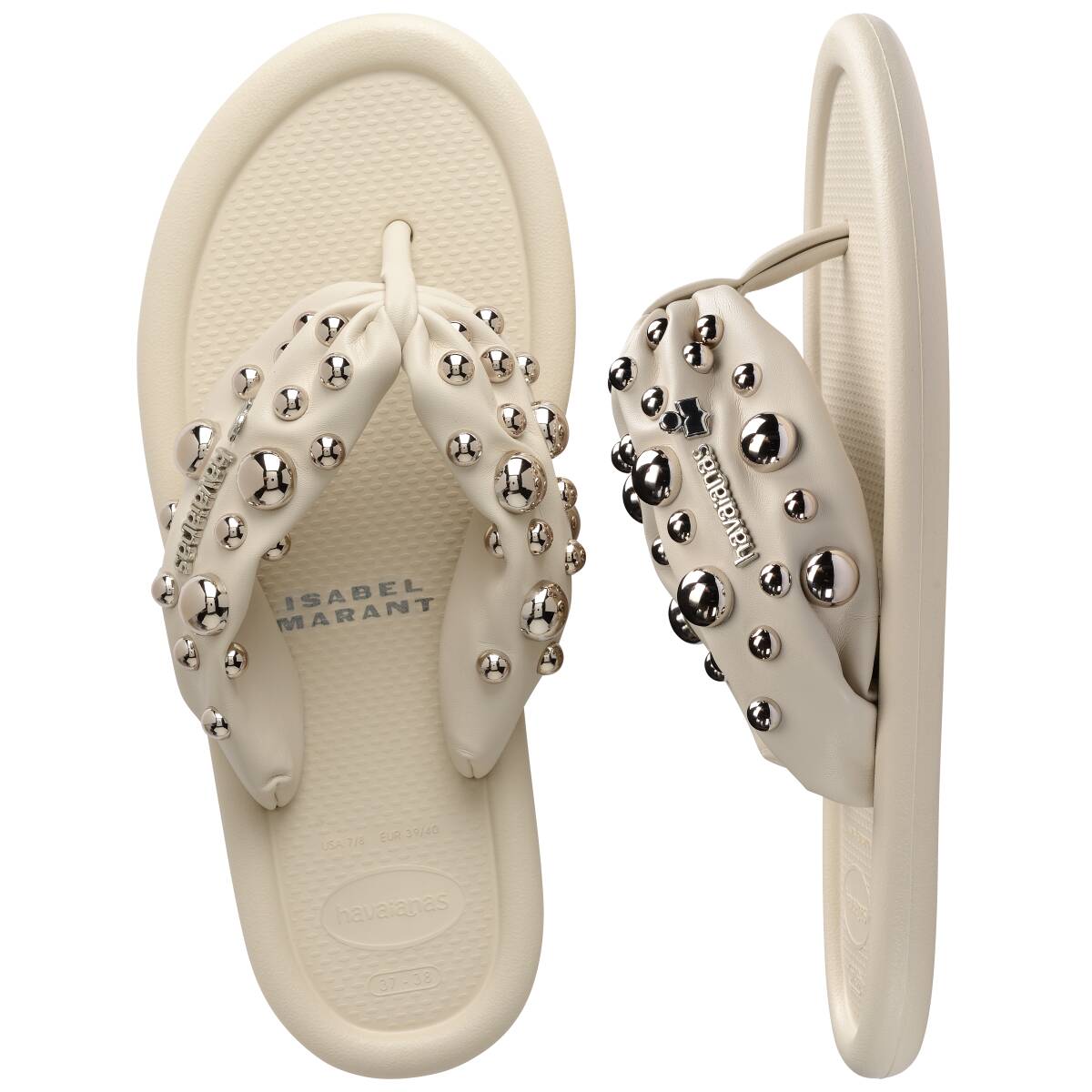 Isabel Marant Maxi Puffed Studs Thongs