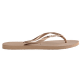 Slim Metal Logo Crystal Thongs - Havaianas Australia