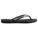 Slim Metal Logo Crystal Thongs - Havaianas Australia
