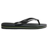 Brazil Logo Black Thongs