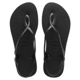 Luna Black Sandals