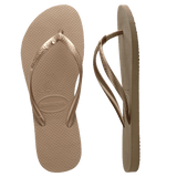 Slim Crystal SW ll Rose Gold Thongs