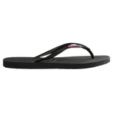 Slim Metal Logo Thongs - Havaianas Australia