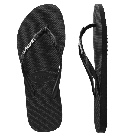 Slim Rubber Logo Thongs - Havaianas Australia